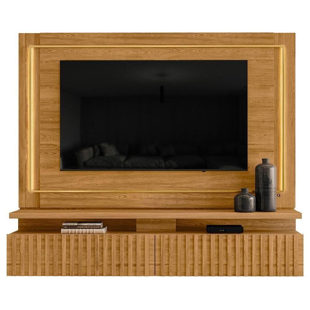 Painel Suspenso Tv 75” 2 Portas 216 Cm Gaia Madetec