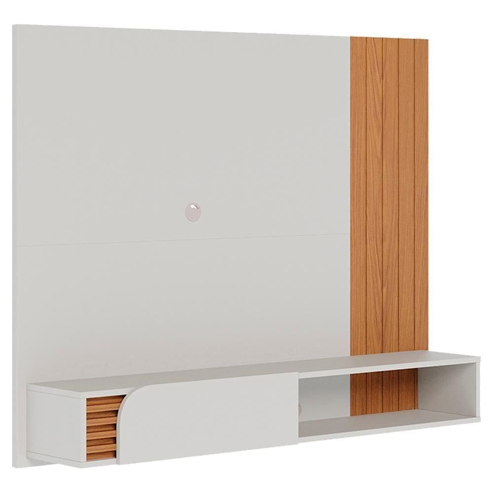 Painel Suspenso Tv 55” Jurere Colibri Off White Matte Freijo