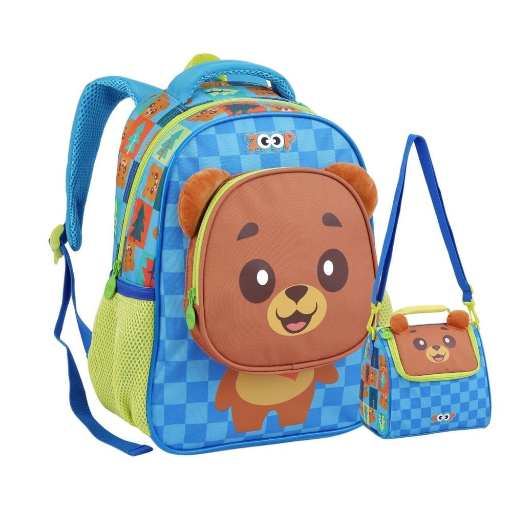 Mochila De Costas Lancheira Térmica Urso Infantil