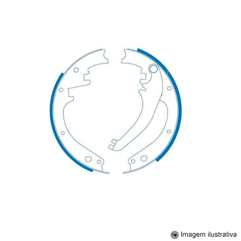 Sapata de Freio Traseira Ranger 4X2 / 4X4 05 / ... S10 6CC 95 / 11