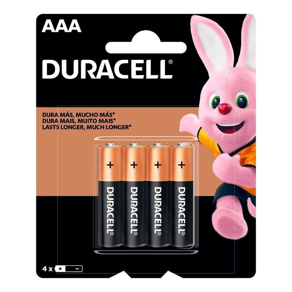 Pilha Alcalina Aaa 1,5v Duracell C/4