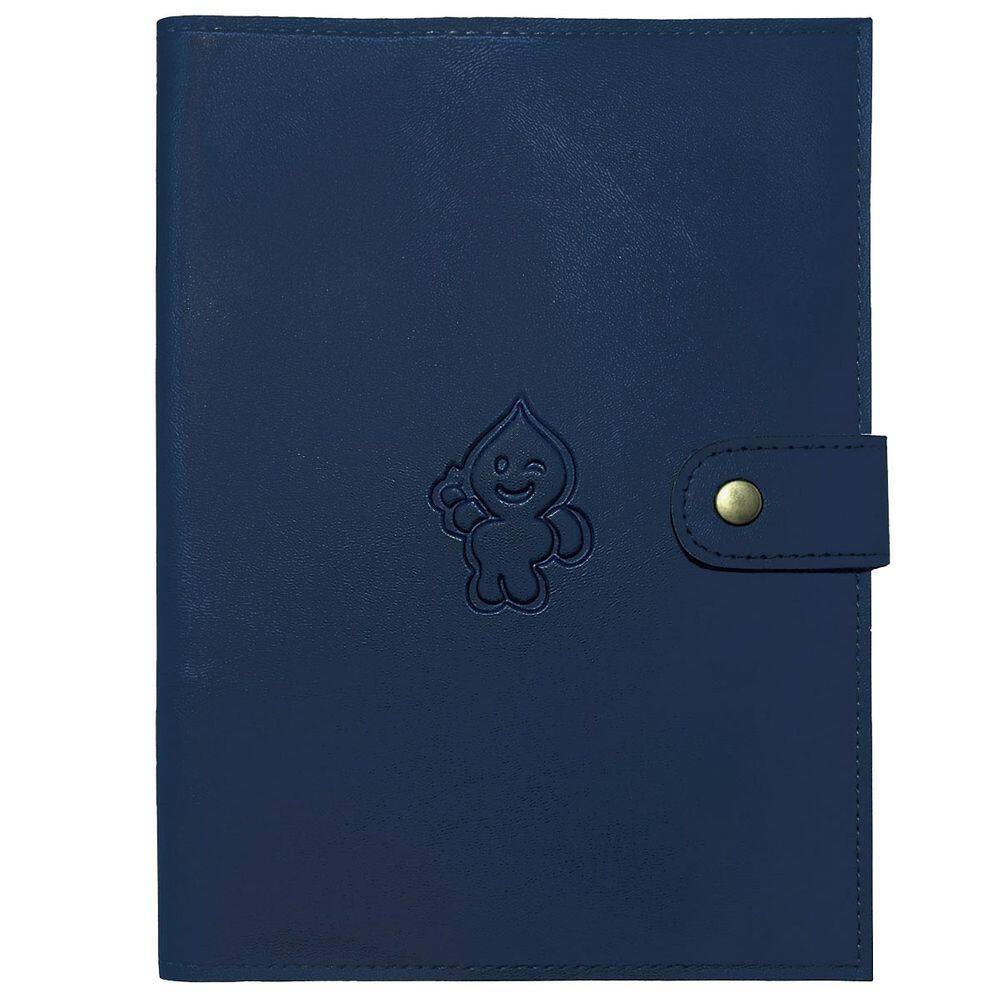 Porta Documentos e Carteira de Vacinas Bebê em Couro Sintético Marinho