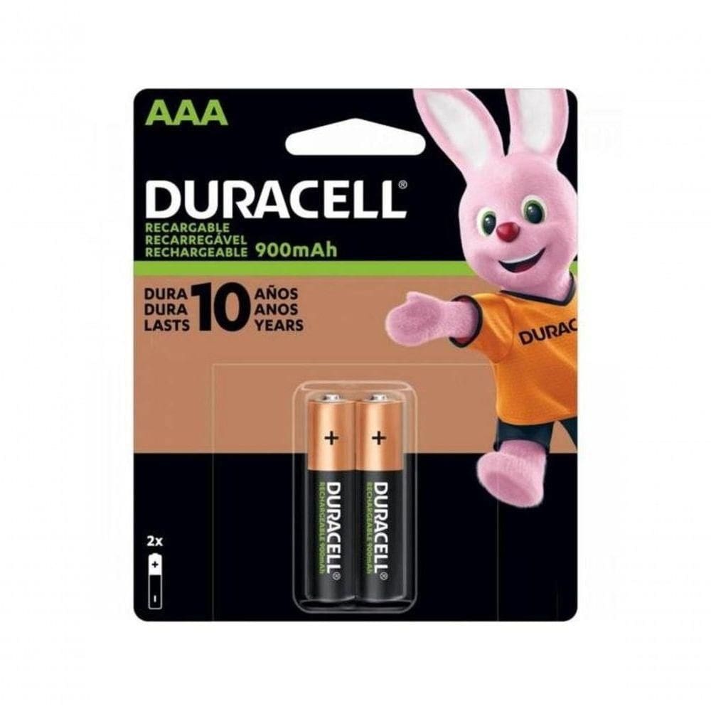 Duracell Pilha Recarregável Aaa 900mah C/ 2