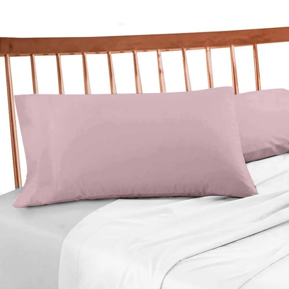 Fronha Avulsa 200 Fios Lisa - Premium Rosa Antigo