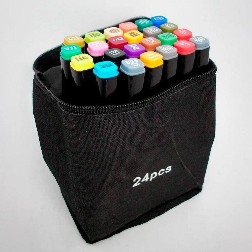 Kit Canetinhas 24 Unidades Linha Desenho