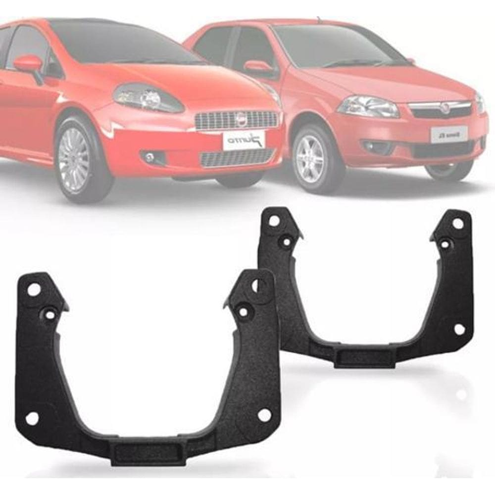 Par Suporte Ferradura Farol Milha Fiat Palio Punto