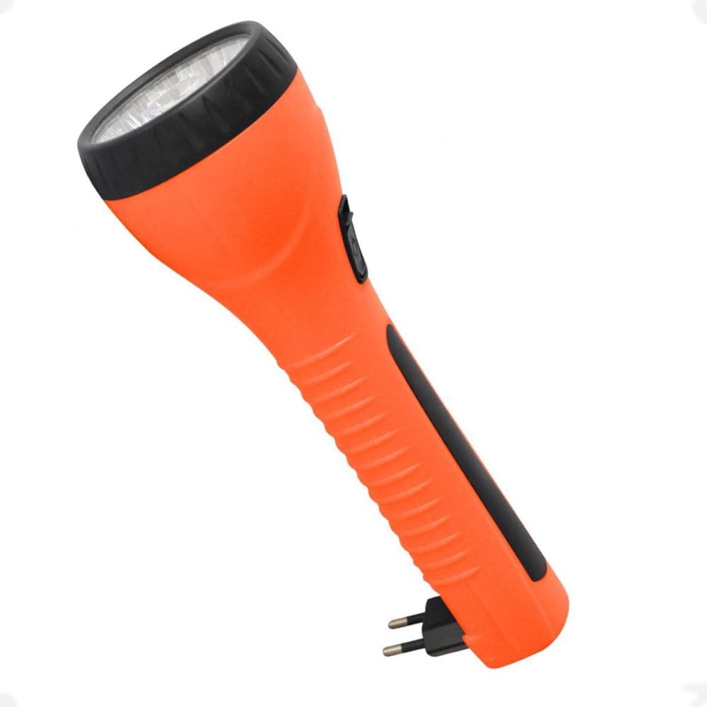 Lanterna Bivolt Recarregavel 1 Super Led Cor Da Luz Branco