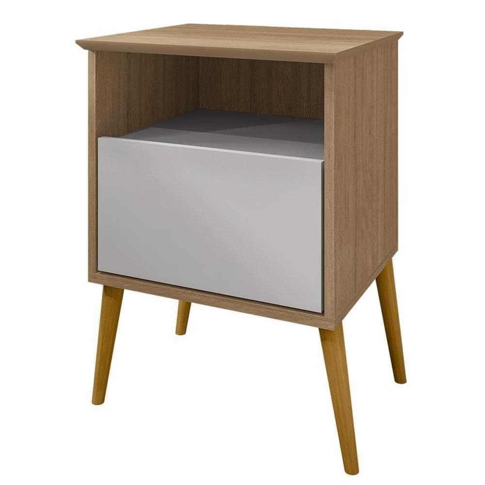 Mesa De Cabeceira 1 Gaveta 45 Cm Cancun Bechara Cinamomo