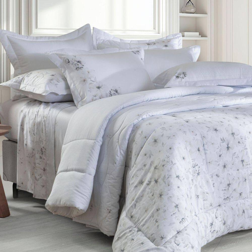 Cobreleito Queen 300 Fios Kacyumara Satinee 03 Peças Piaza