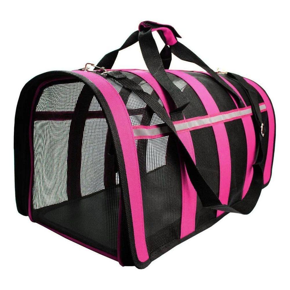 Bolsa Trasnporte Pet Gato Cachorro Animais Estimaçao Bicho Faixa Refletiva Passeio Caminhada Carro Aviao Confortavel