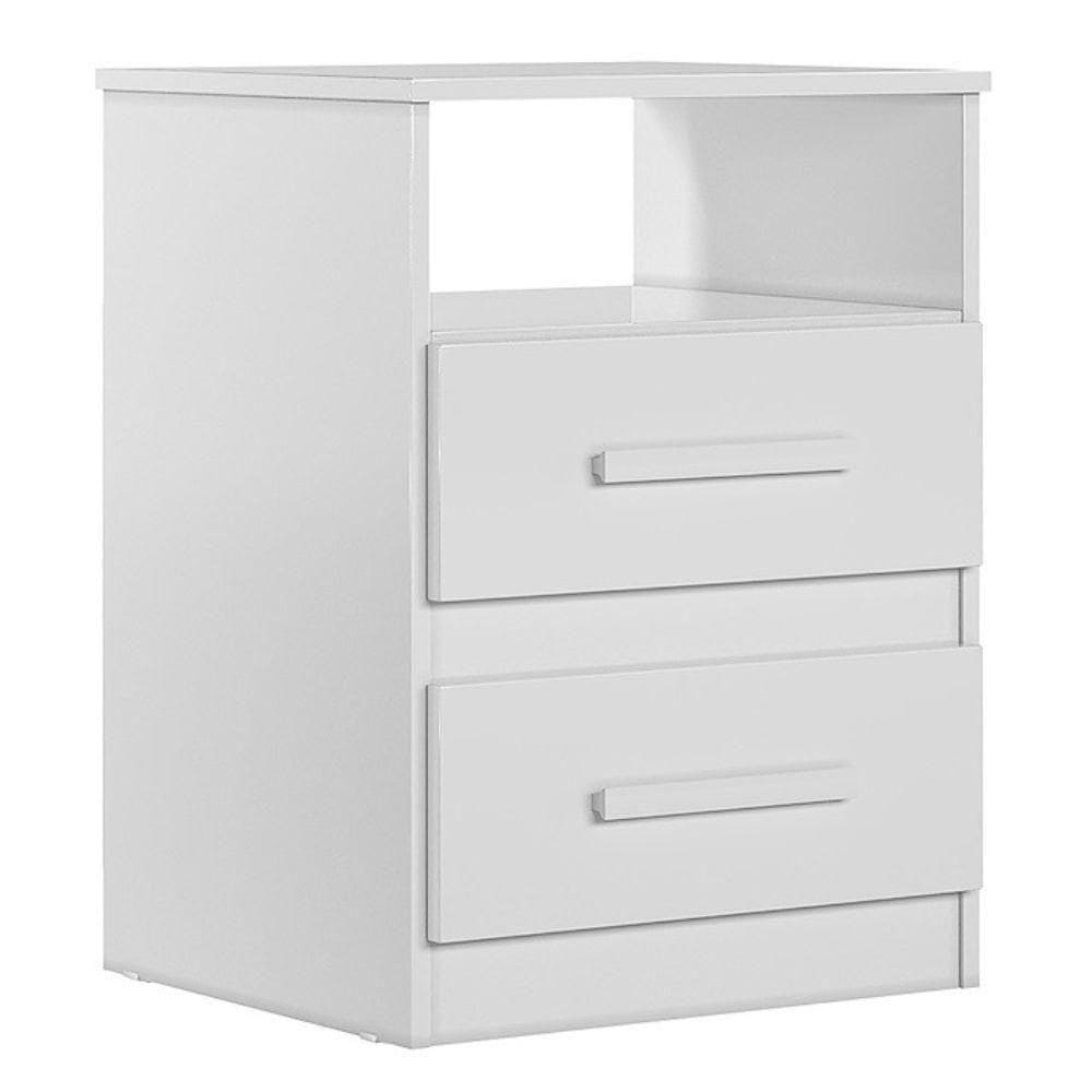 Mesa De Cabeceira Apolo 2 Gav 46cm Branco Moval