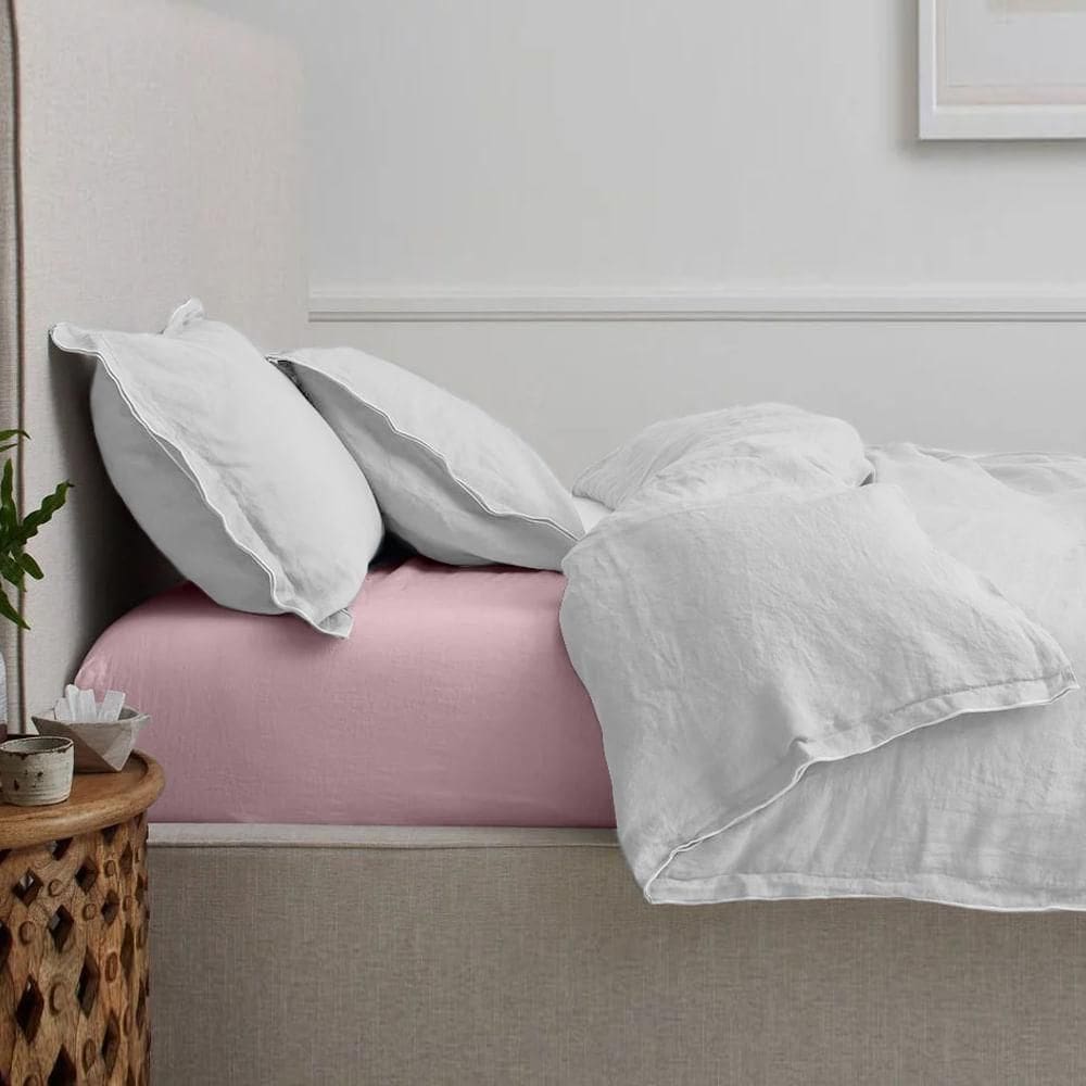 Lençol Elástico Solteiro 200 Fios Premium Rosa