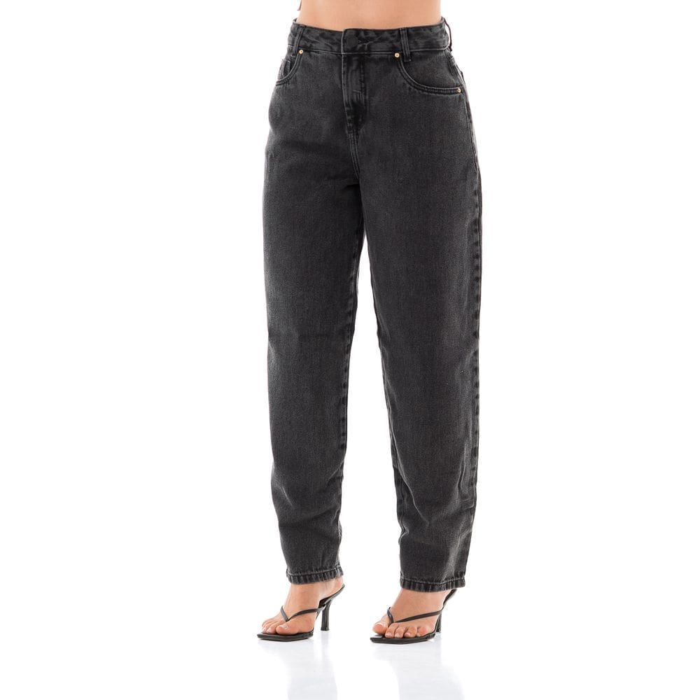 Calça Jeans Feminina Arauto Wide Balloon Black