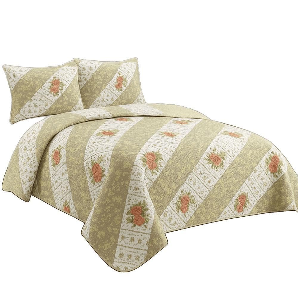 Kit Cobre Leito Colcha Queen Boutik Dupla Face Estampa 44