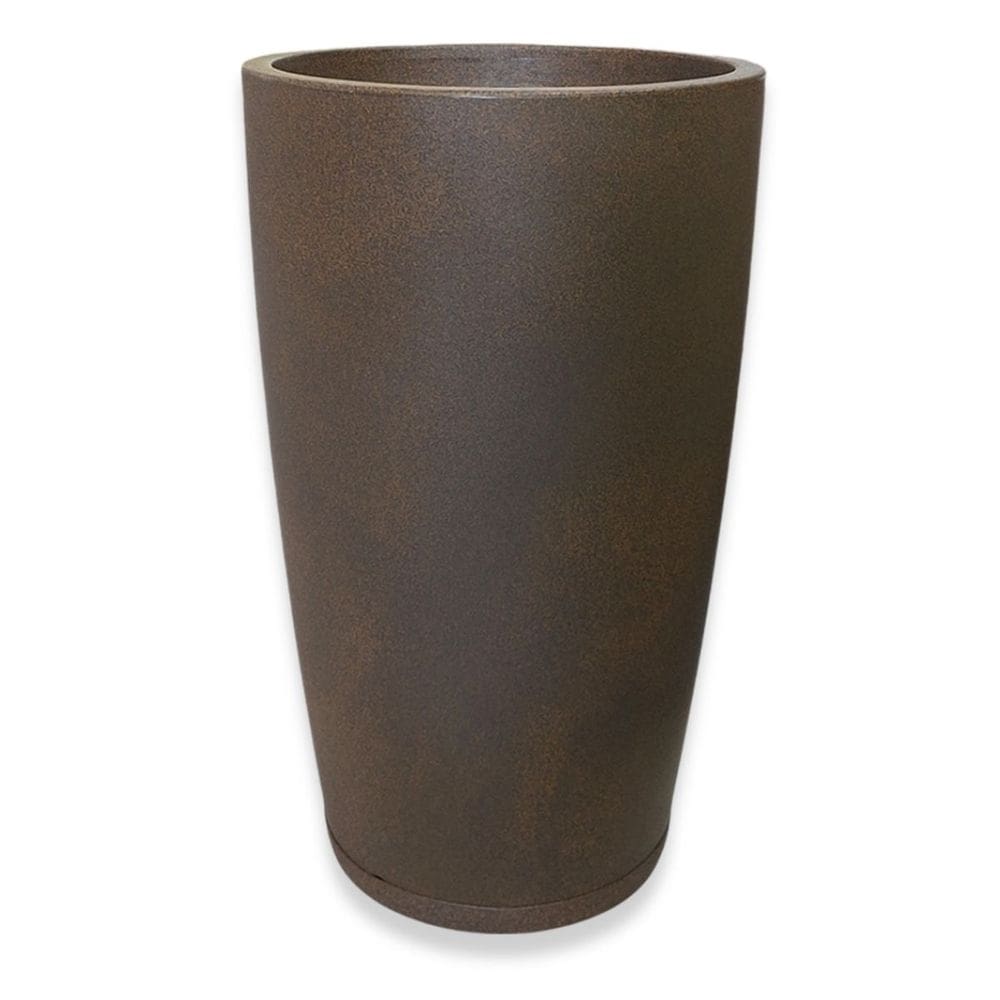 Vaso Cone Com Prato (45x75) Cor Café OVASO