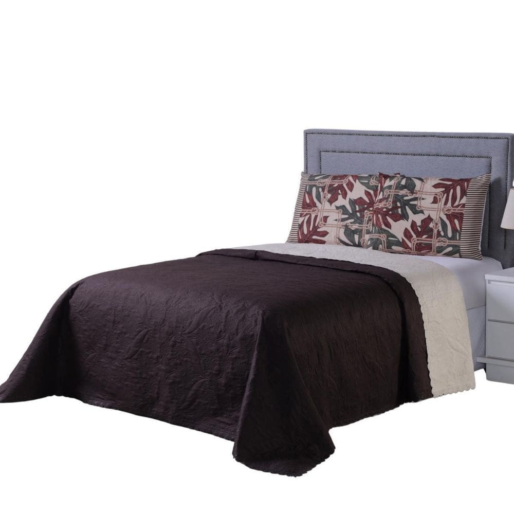 Cobre Leito Casal/Queen 3Pçs Dupla Face Folha De Outono