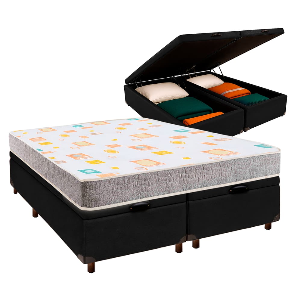 Colchão Casal D20 + Bau Blindado - D20 Inducol