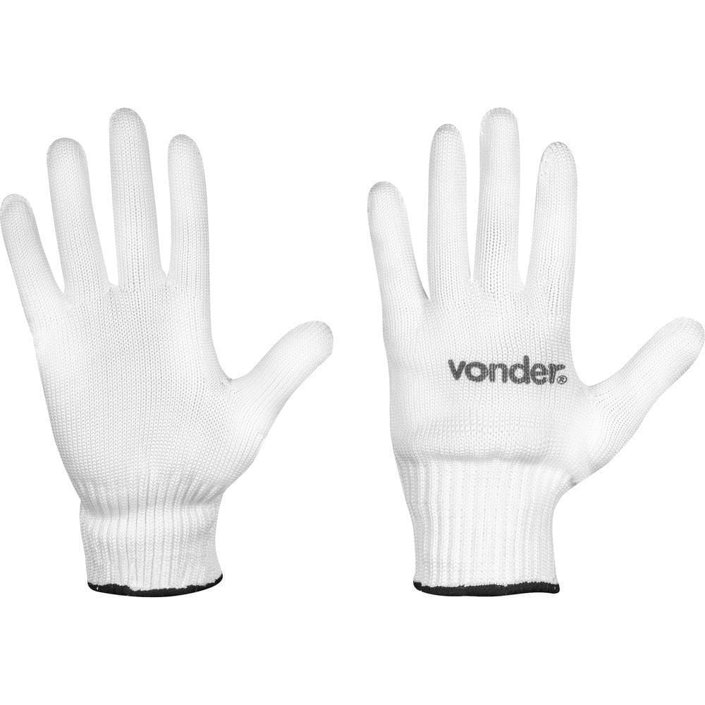 Luva De Helanca Branca Com 06 Pares Vonder