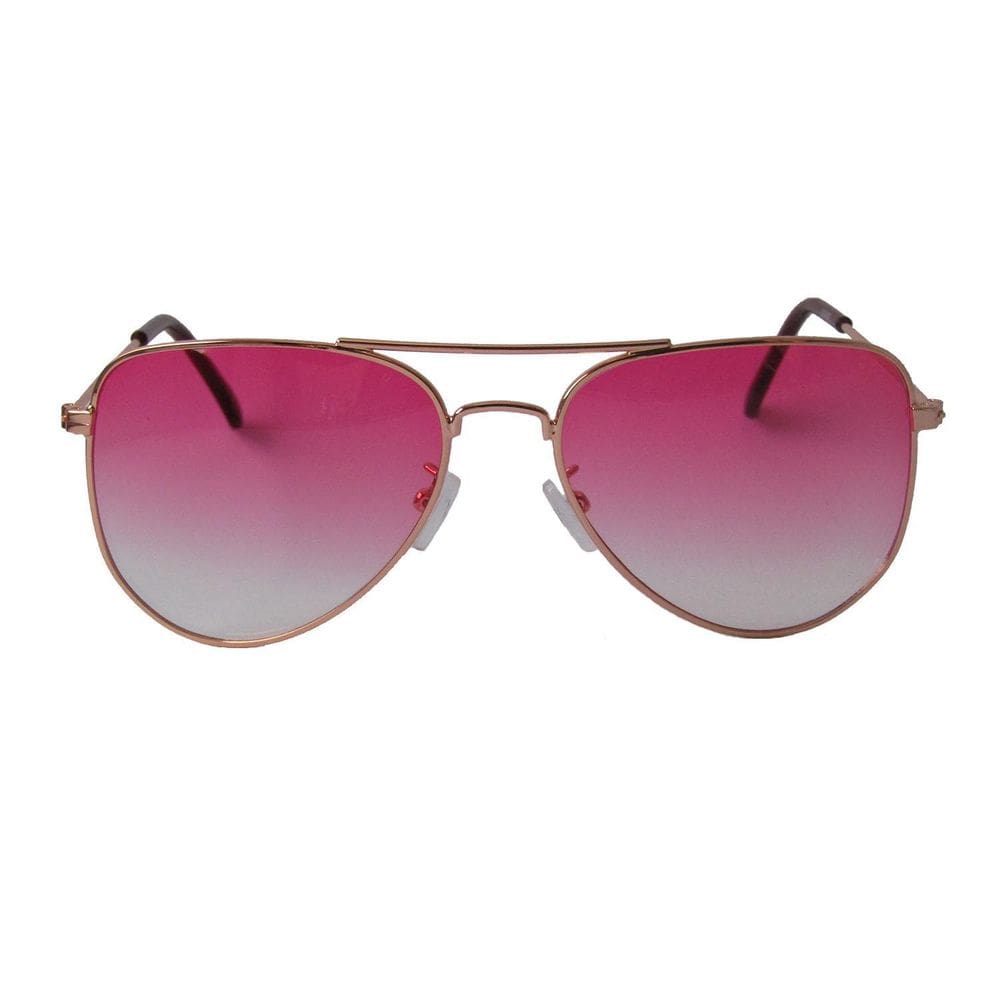 Óculos Solar Feminino Estilo Aviador Lente Rosa