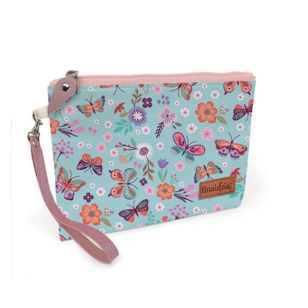 Bolsa Flat Mini Borboletas No Jardim Fina Ideia
