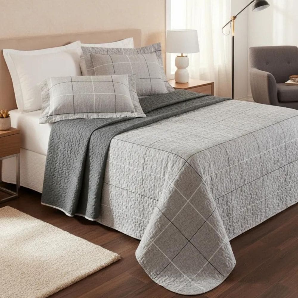 Roupa De Cama Tamanho Queen Box Nyla Kit Cobre Leito 200 Fio