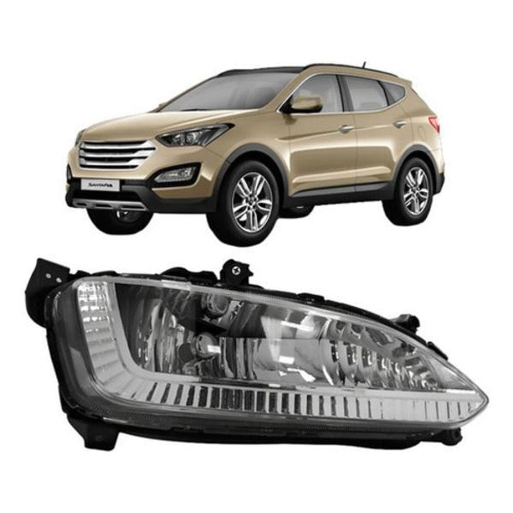 Farol Milha Auxiliar Santa Fé Sem Led