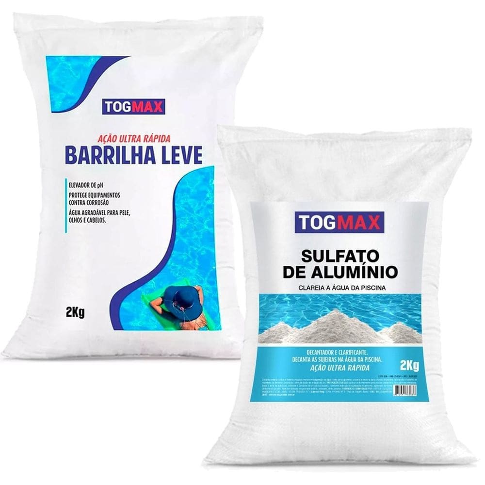 Sulfato Alu + Barrilha 2Kg A Dupla Perfeita Para Sua Piscina