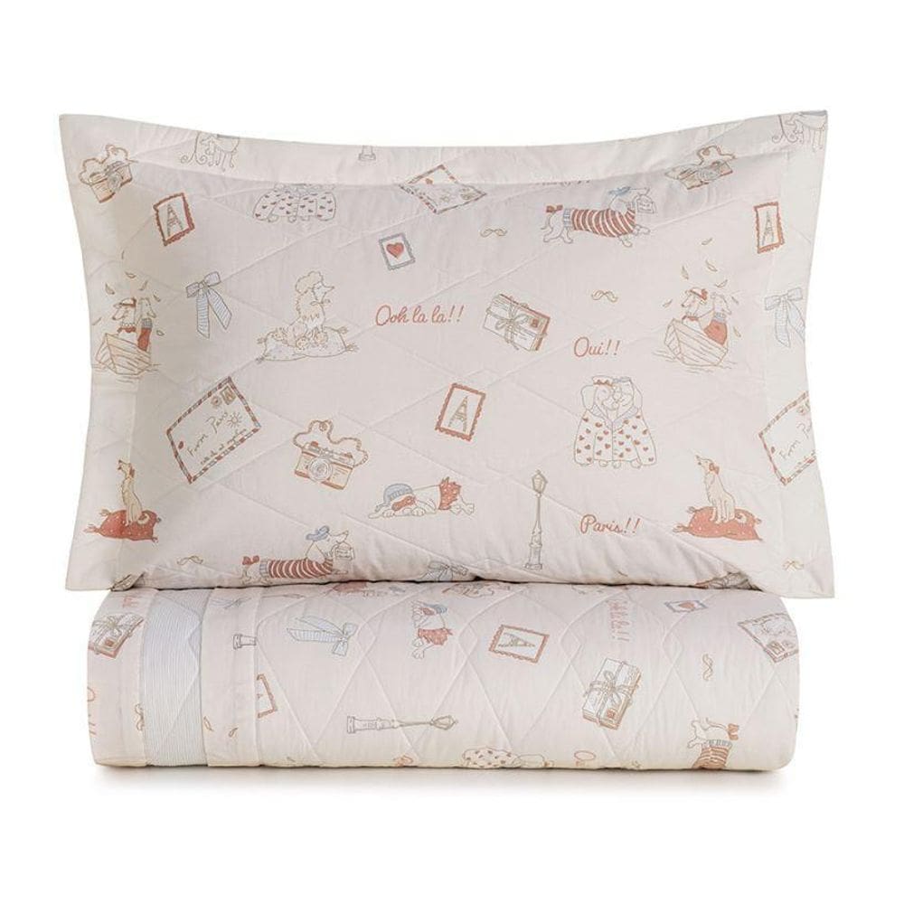 Cobreleito Solteiro Jolie 200 Fios Karsten