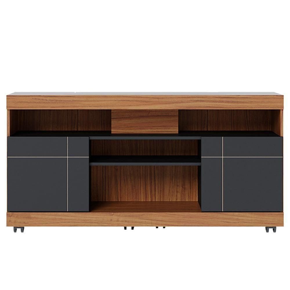 Rack Bancada Tv 47 Pol 136 Cm Yara Colibri Noce Milano