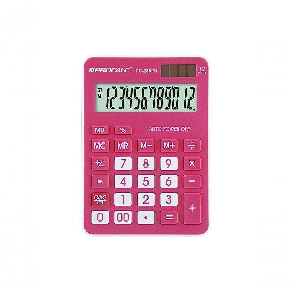 Calculadora Mesa Procalc Pc286 12 Dígitos Pink Pct /12
