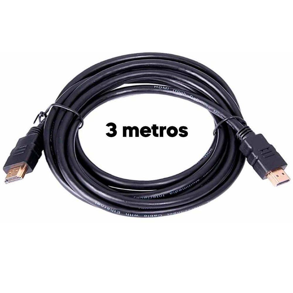 Cabo Hdmi 3 Metros 4K Hd Full Hd 3D Ideal Escritório