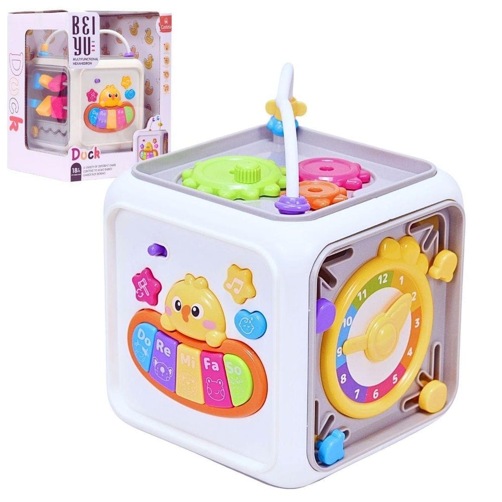 Cubo Musical Educativo Infantil Duck Com Luz Castela Brasil