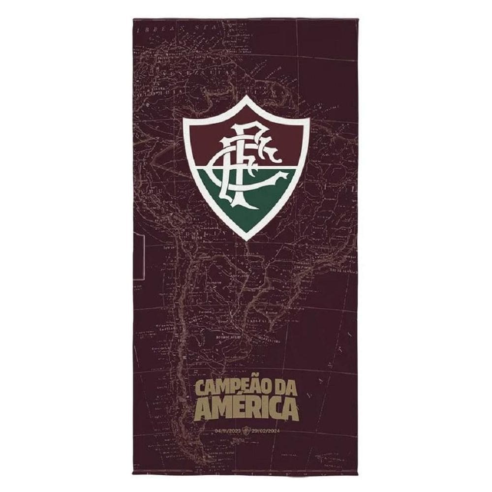 Toalha De Banho Aveludada Fluminense Lepper