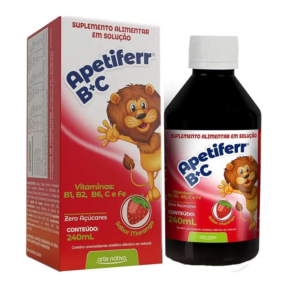 Apetiferr B+C Sabor Morango 240Ml