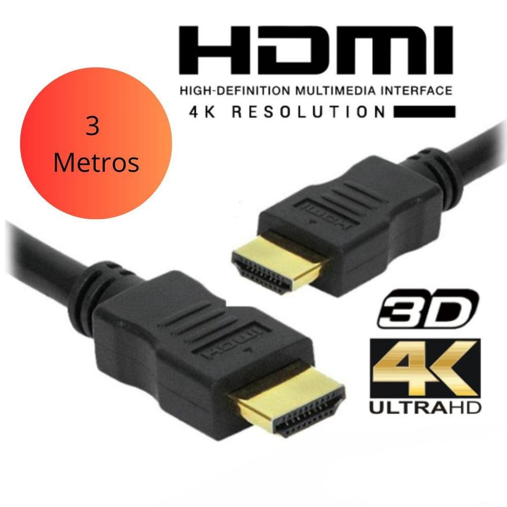 Cabo Hdmi Premium 20 4K Hdr Computador Alta Velocidade