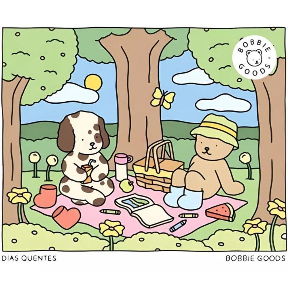 Livro Colorir Bobbie Goods Capa Dura 50 Páginas Desenhos