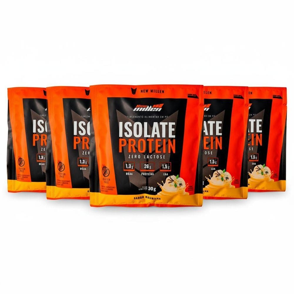 Kit 6 Whey Isolado Protein Baumilha Sache 25G Proteina