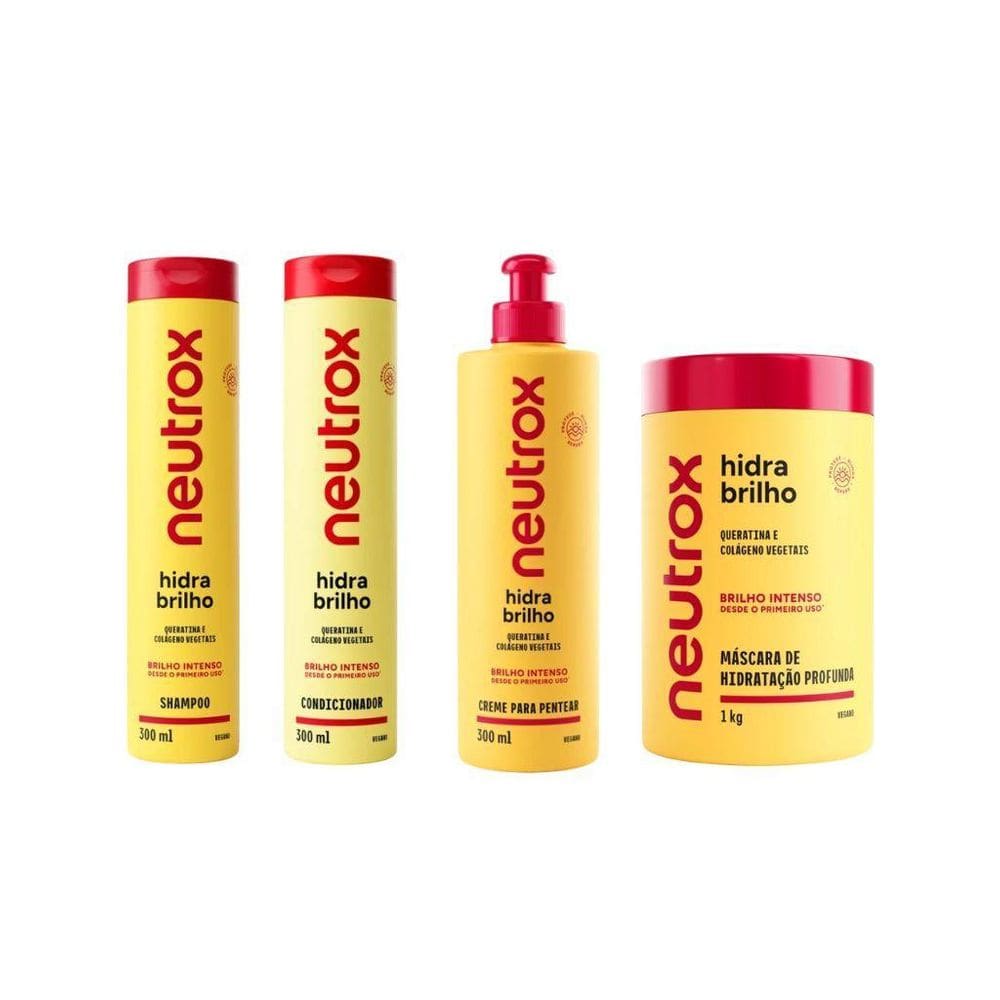 Kit Neutrox Classico Sh+Cond+Cr Pentear 300Ml+ Mascara 1Kg