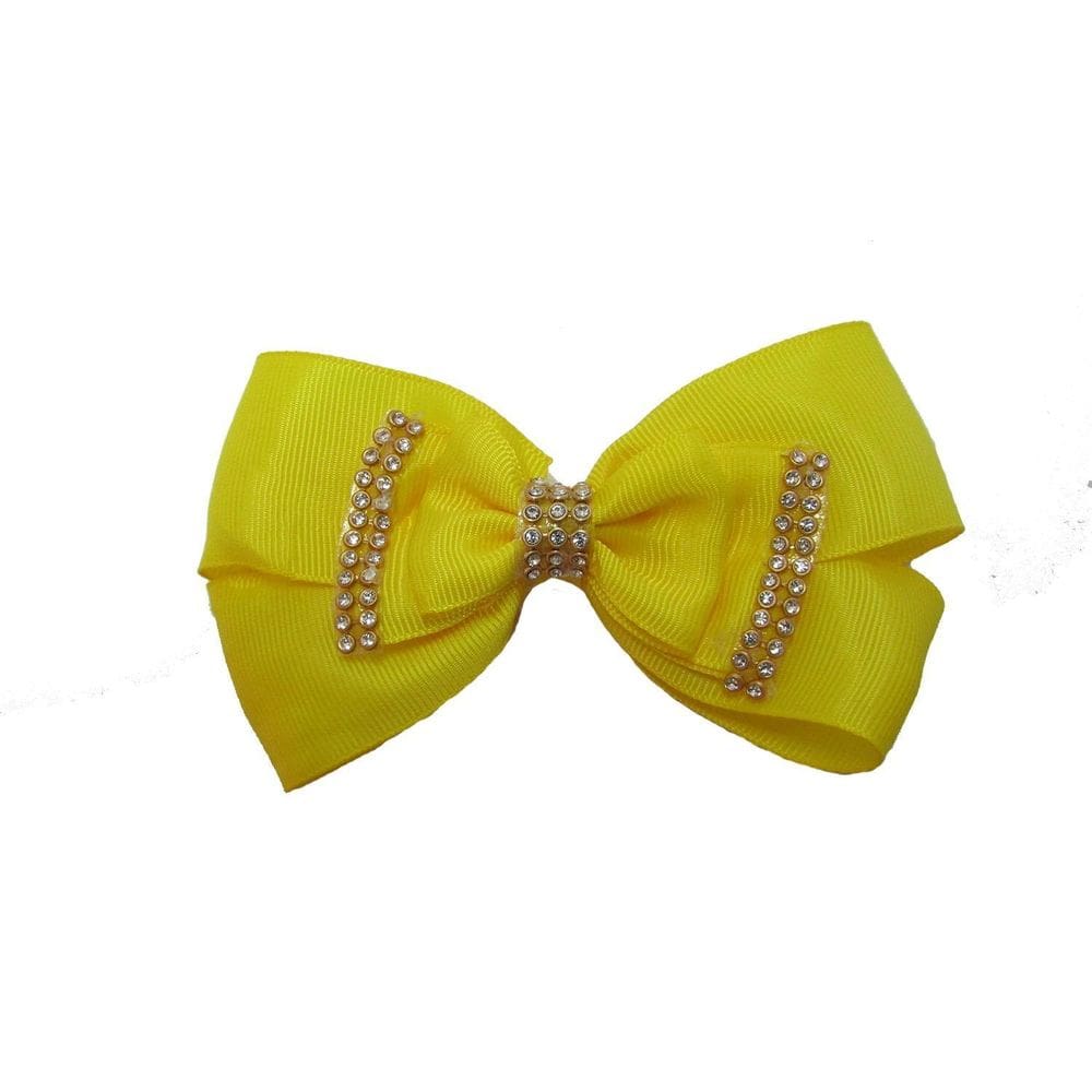 Laço Amarelo De Cabelo Adulto Elegante De Luxo-No