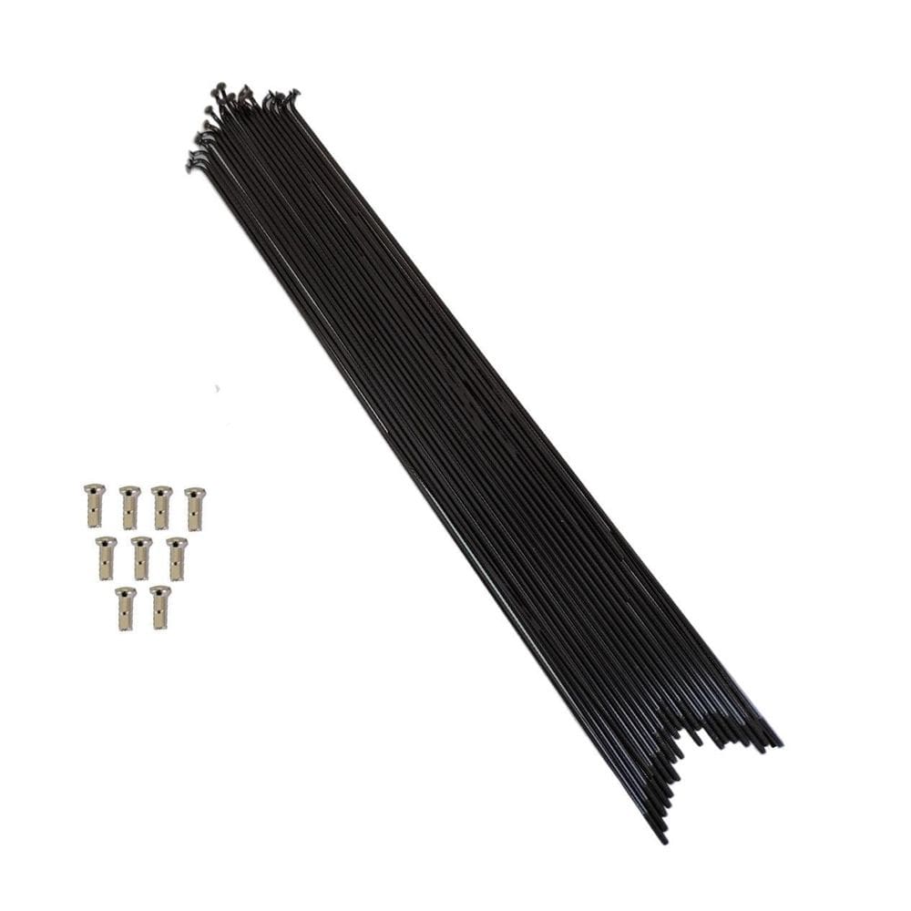 72 Raio Fino Inox Preto 2Mm X 290Mm Niple Latão