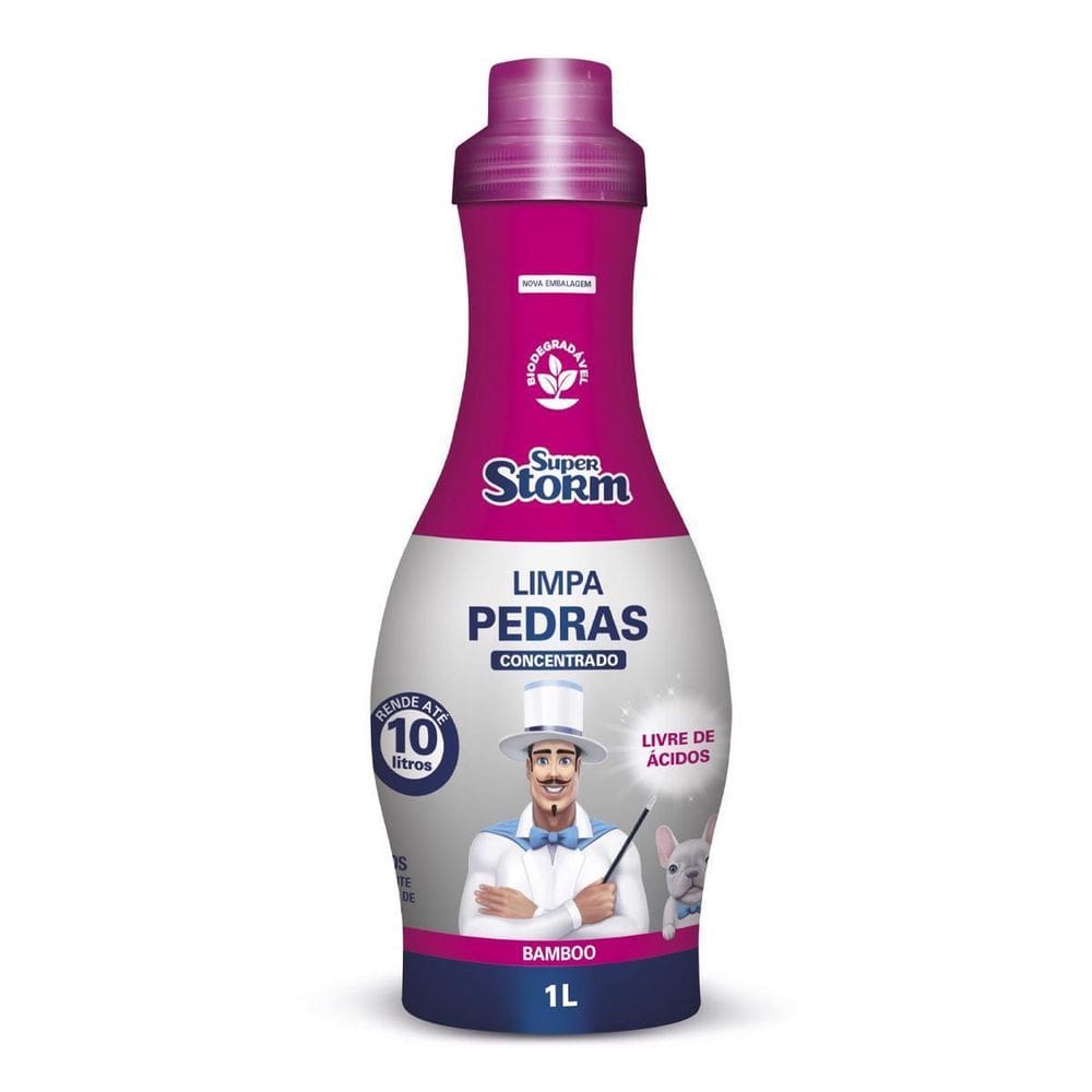 Limpa Pedras Concentrado Super Storm 1 Litro Fm031 Pulvitec