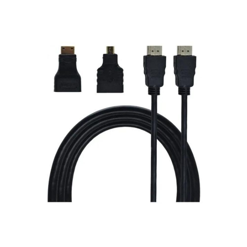 Cabo Hdmi 3 Em 1 1.5M 1080P Adapt 3 Pontas Xt2063
