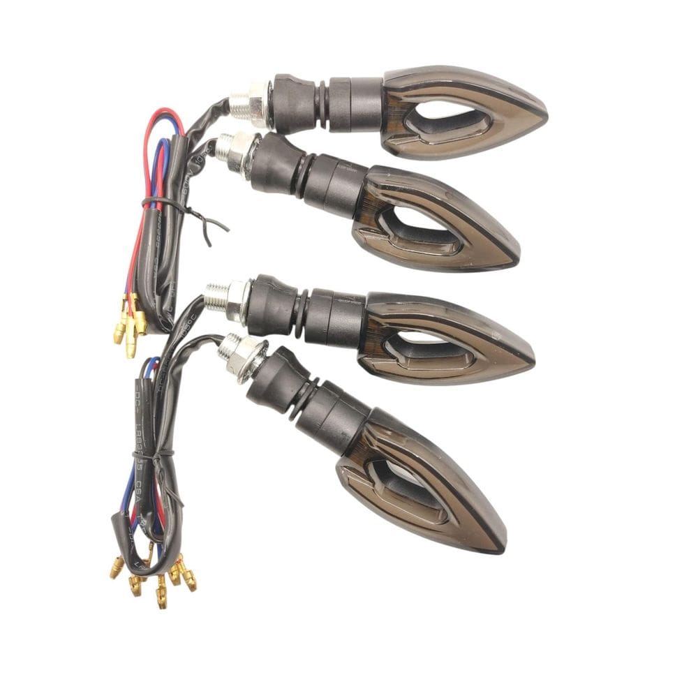 Kit 4 Piscas Setas Sequenciais Moto Universal Laranja