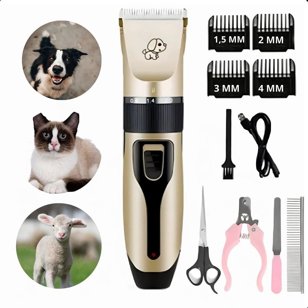 Kit De Tosa Para Cães E Gatos Cortador Sem Fio
