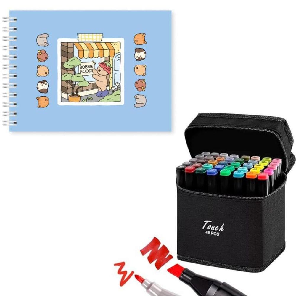 Livro Colorir Bobbie Goods Capa Dura 50 Páginas + 48