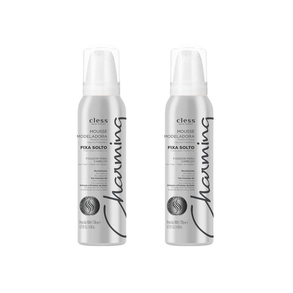 Mousse Charming Normal Fixador Solto 140Ml - Kit C/2Un