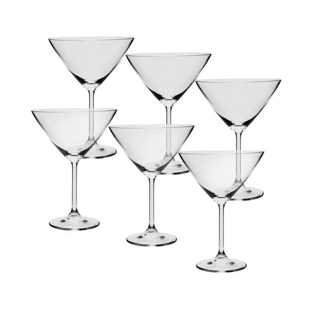 Cj 6 Taças de Cristal para Coquetel/Martini Colibri 280ml Bohemia