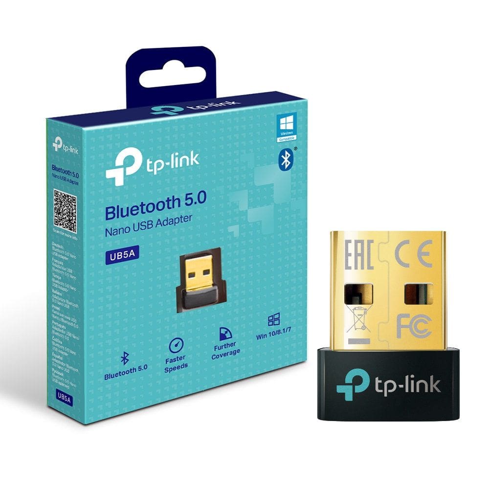 Adaptador Bluetooth 5.3 TP-Link UB5A Nano USB PC Windows 11/10/8.1/7 - Preto