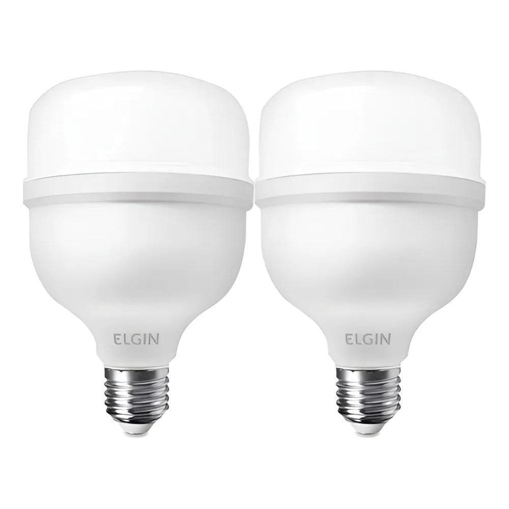 Kit 2 Lâmpadas Super Bulbo Alta Potência Led 20W 6500K Elgin