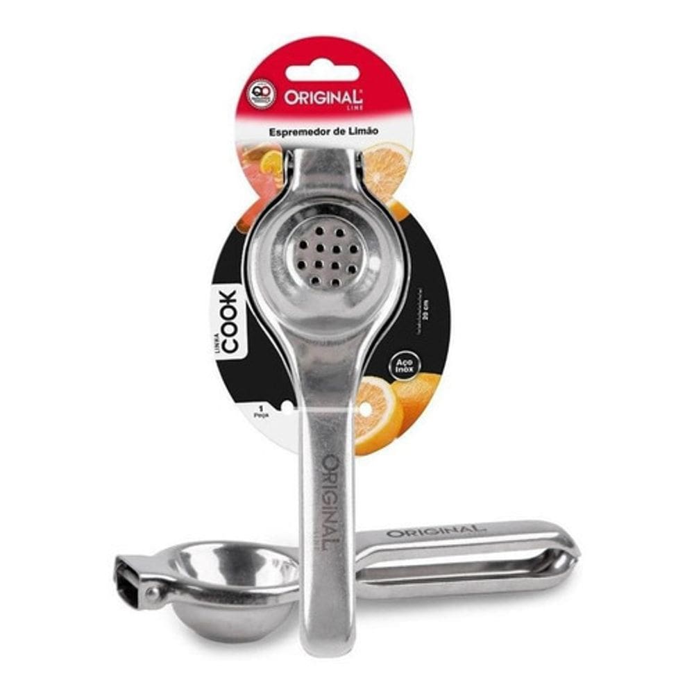 Espremedor De Limão Manual Amassador Aço Inox Reforçado
